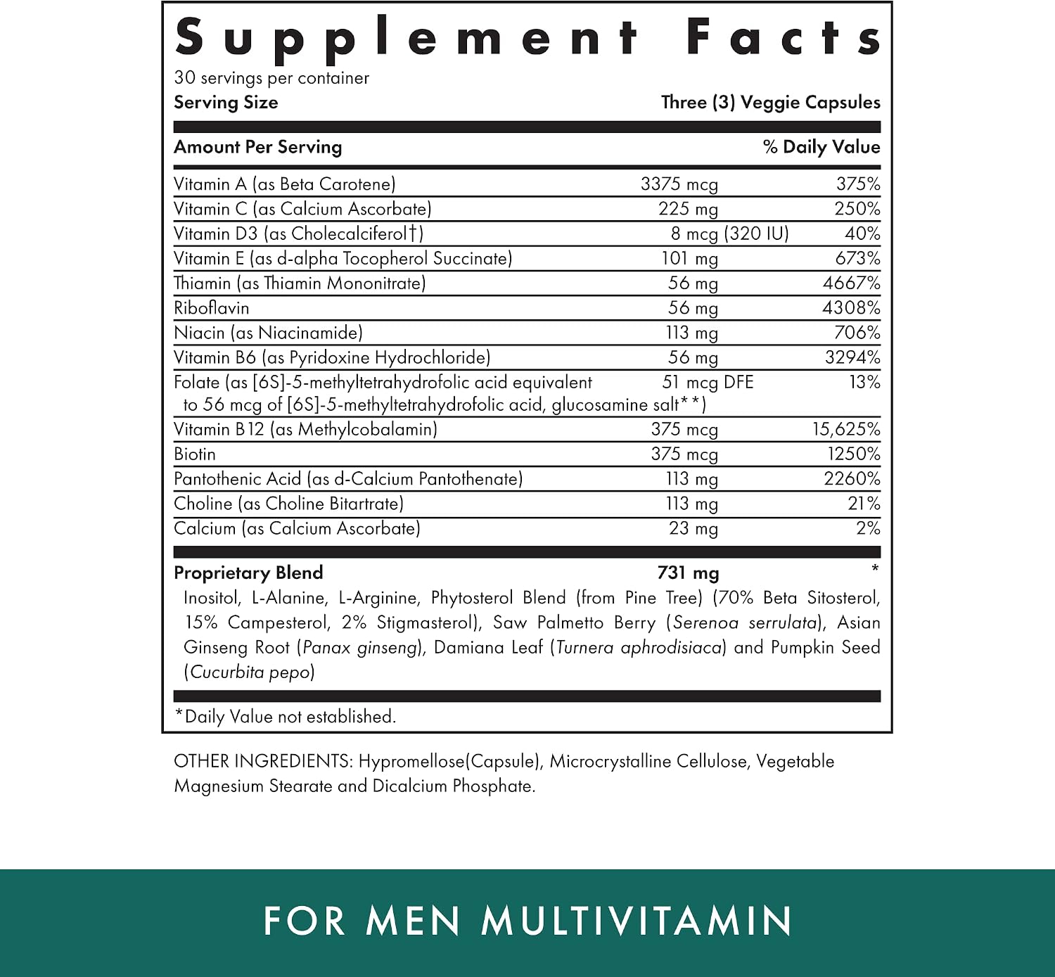 Michael's Naturopathic Programmes For Men - Daily Multivitamin with Prostate Support - 90 Vegetarian Capsules - Kosher - görsel 2