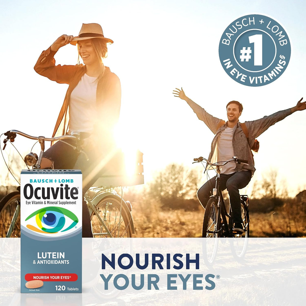 Bausch + Lomb Ocuvite Vitamin and Mineral Supplement with Lutein, 120 Tablets (Pack of 3) - görsel 6