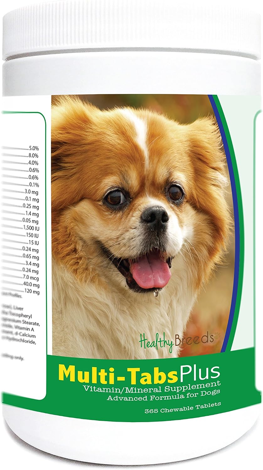 Healthy Breeds Tibetan Spaniel Multi-Tabs Plus Chewable Tablets, 365 Count - görsel 1
