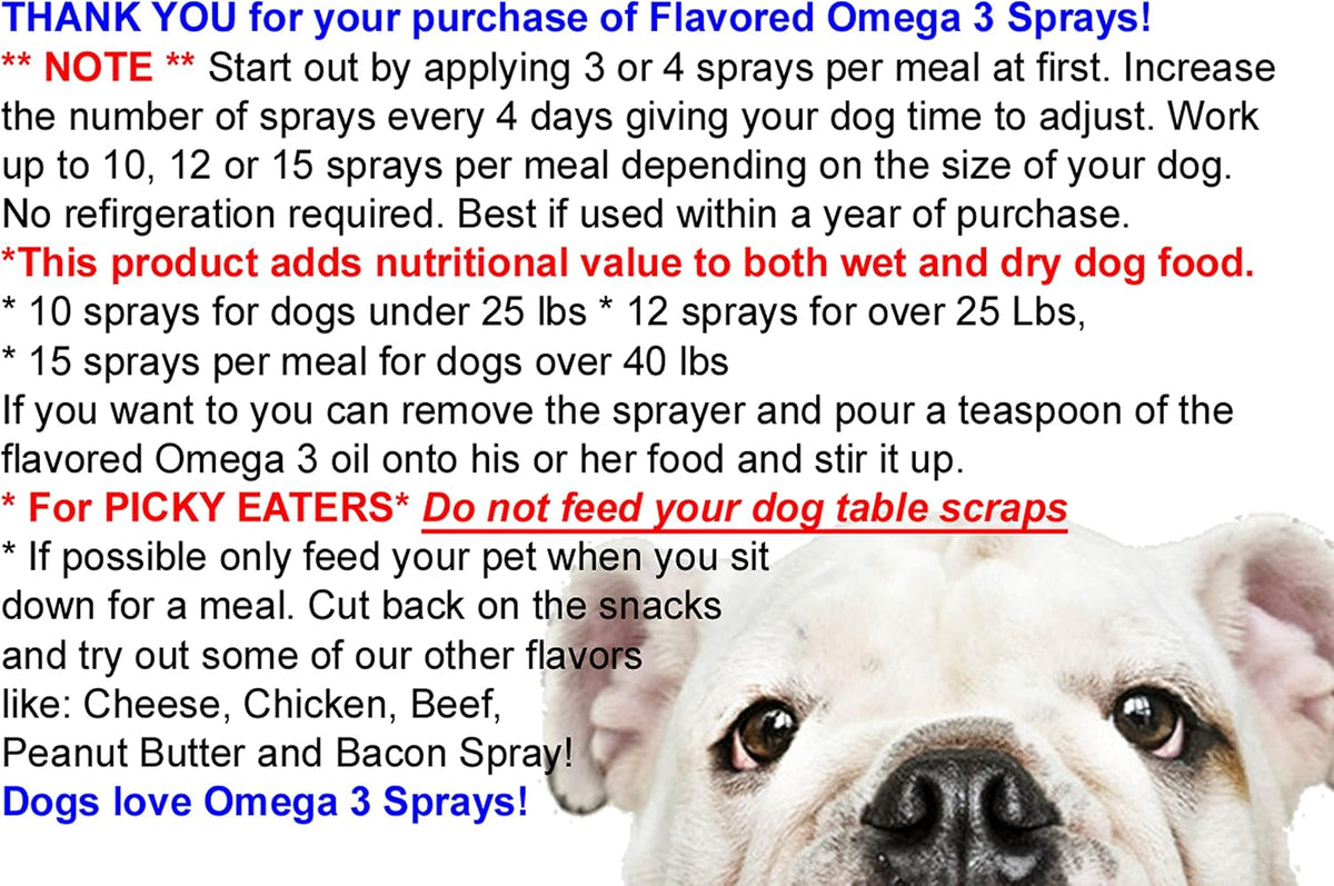 Flavoured Sprays Bacon Spray 2 Bottle Deal – All Natural Dog Supplement for Picky Eaters - görsel 7