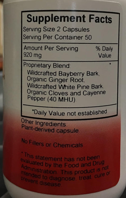 Christopher's Original Formulae Chest Formula – Whole-Herb Immune Support, 100 Vegetarian Capsules
