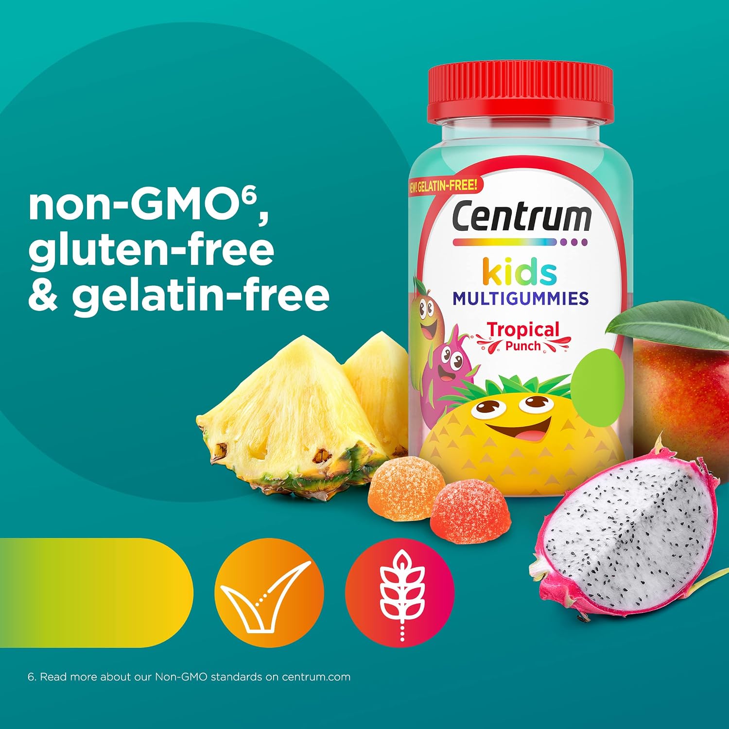 Centrum Kids Multivitamin Gummies, Tropical Punch Flavour, 150 Count - görsel 6