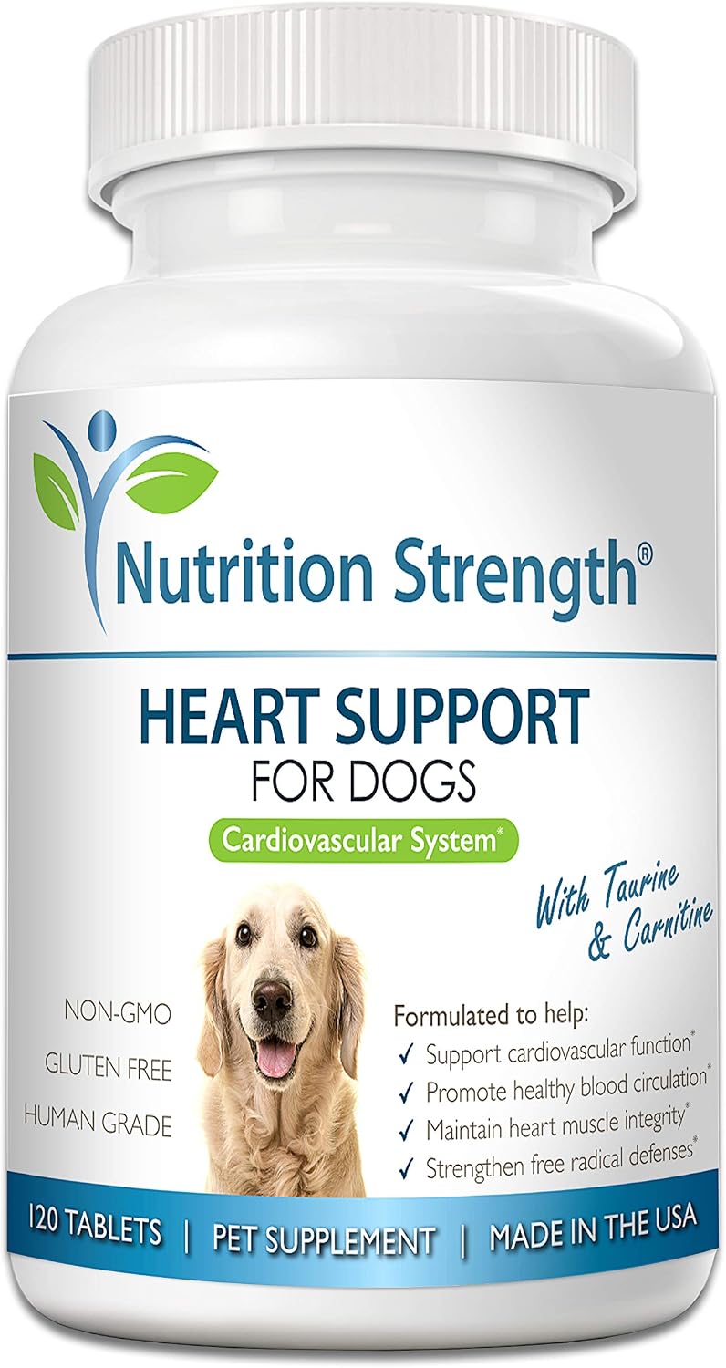 Nutrition Strength Heart Support for Dogs with Taurine & Carnitine, 120 Chewable Tablets - görsel 1