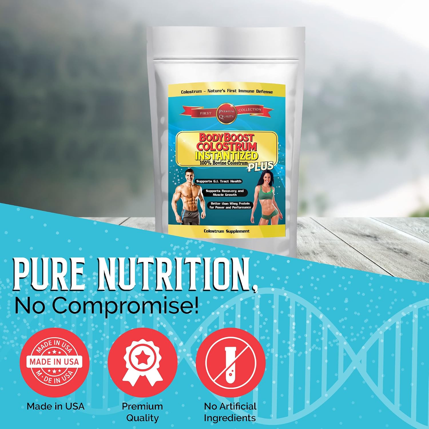 BodyBoost Colostrum Instantised, 99.5% Bovine Colostrum Powder, Grass Fed, 227 g - görsel 9