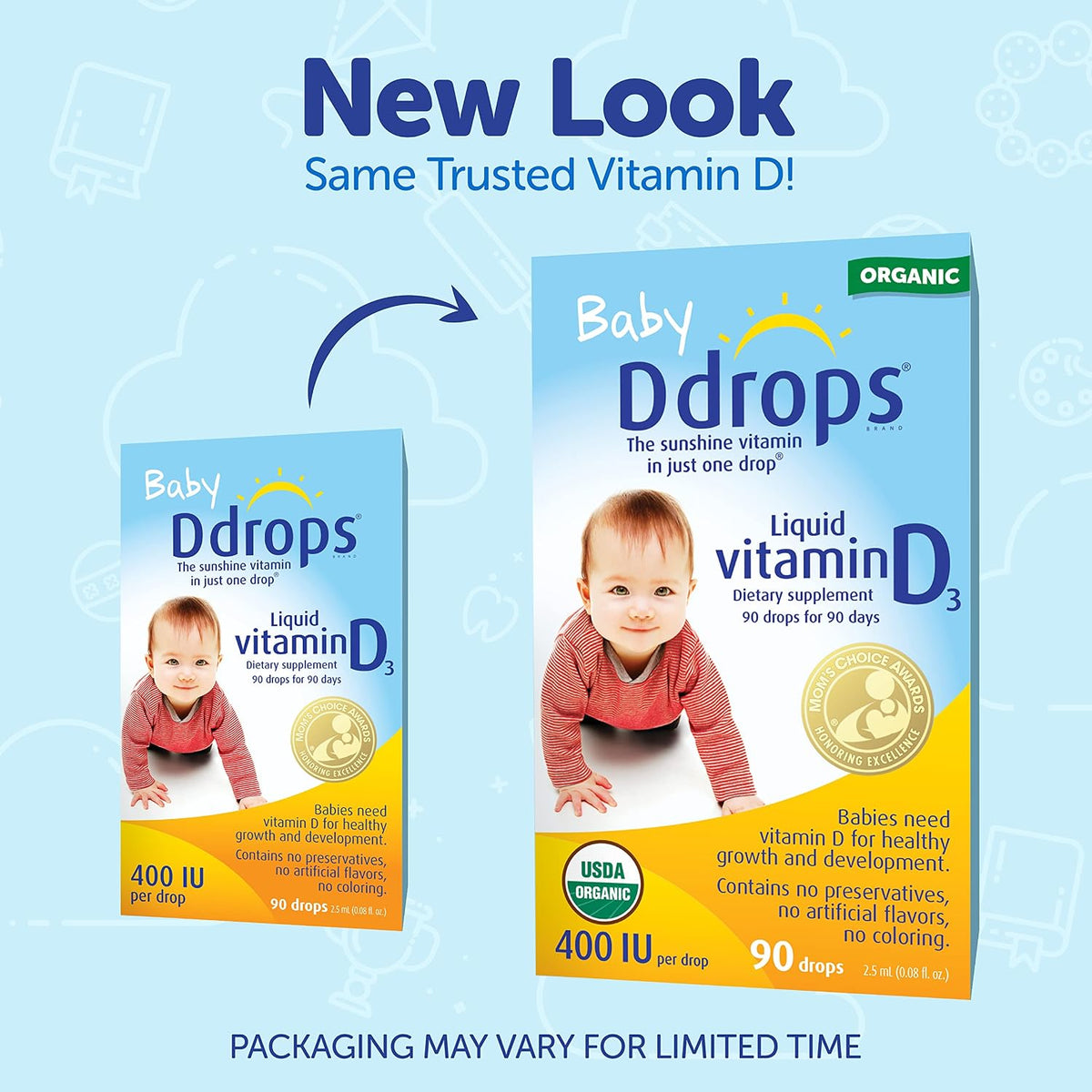 Ddrops Vitamin D Baby Drops - 400 IU, 90 Drops - görsel 8