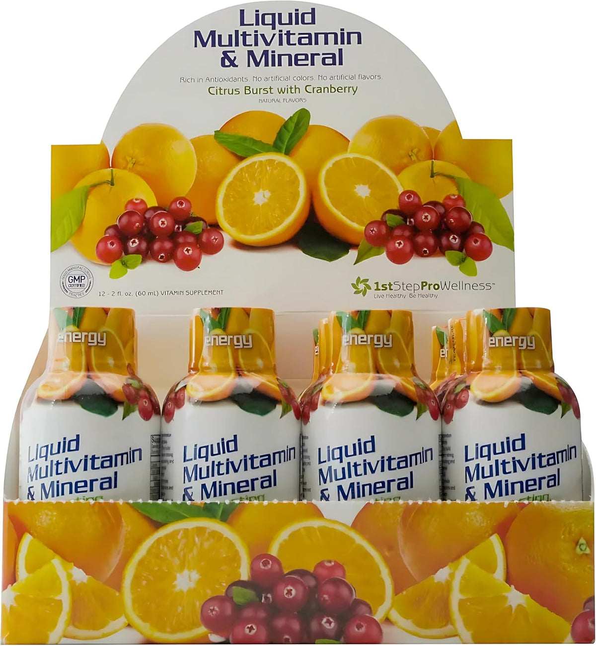 1st Step for Energy, Liquid Multivitamin and Mineral - Citrus, 60 ml (12-Pack) - görsel 1