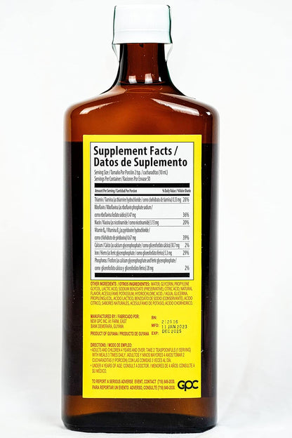 Liquid Vitamin and Mineral Supplement - Supports Normal Body Functions and General Wellbeing - 500ml