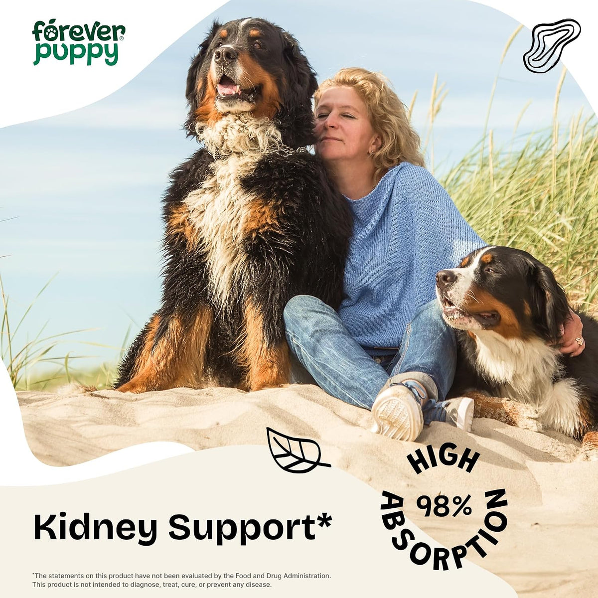Forever Puppy Dandelion Leaf Drops for Dogs - Liquid Herbal Supplement for Kidney Support, 60 ml - görsel 2