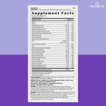 GNC Women's Prenatal Multivitamin Formula with DHA & Iron, Supports Pregnancy and Healthy Foetal Development, Essential Nutrients Folic Acid, Zinc, Calcium Plus B Vitamins, 90 Softgels