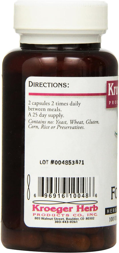 Kroeger Herb Spk Formula Capsules, 100 Count