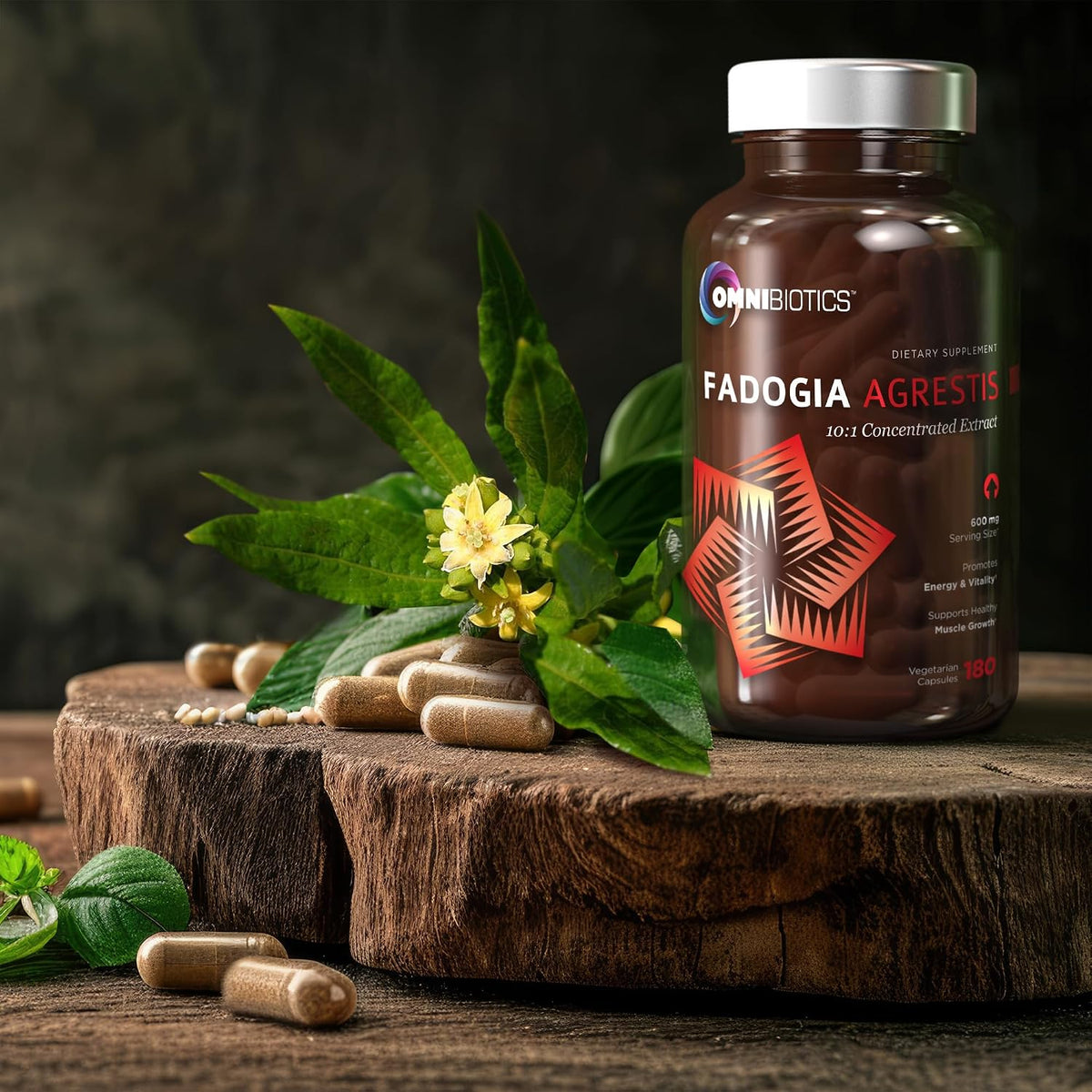 OmniBiotics Fadogia Agrestis 600mg Per Serving (180 Capsules) - Standardised 10:1 Extract for Muscle Growth, Recovery, Energy & Athletic Performance - görsel 4