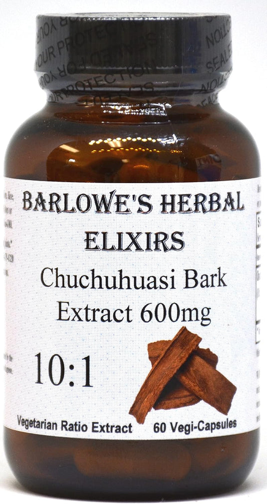 Chuchuhuasi Bark Extract – 10:1 Extract (600 mg) – Vegan, Kosher, Halal – 60 Capsules