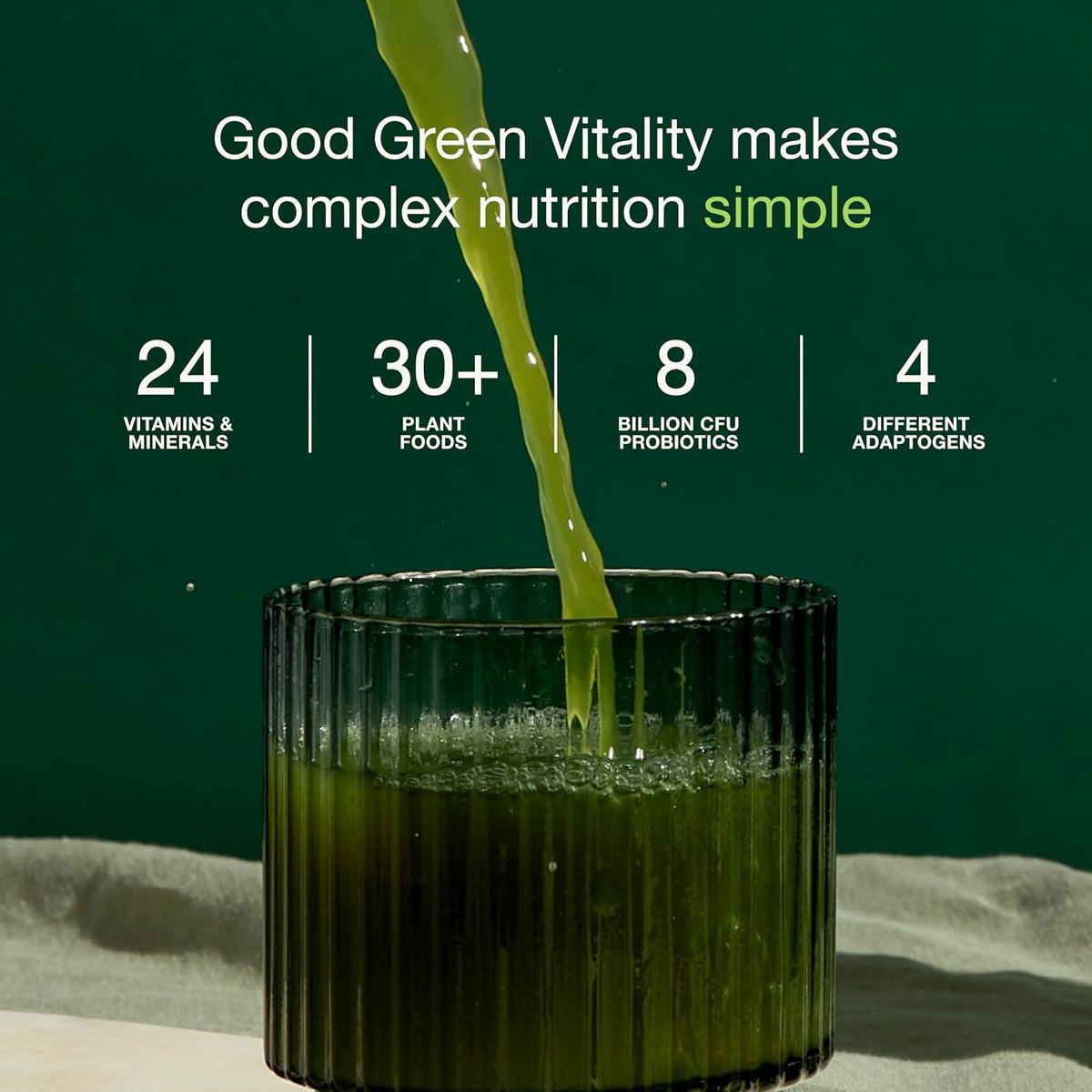 Nuzest Greens Powder Good Green Vitality – Vitamins, Minerals & Superfoods – Vegan Multivitamin Supplement (300g) - görsel 3