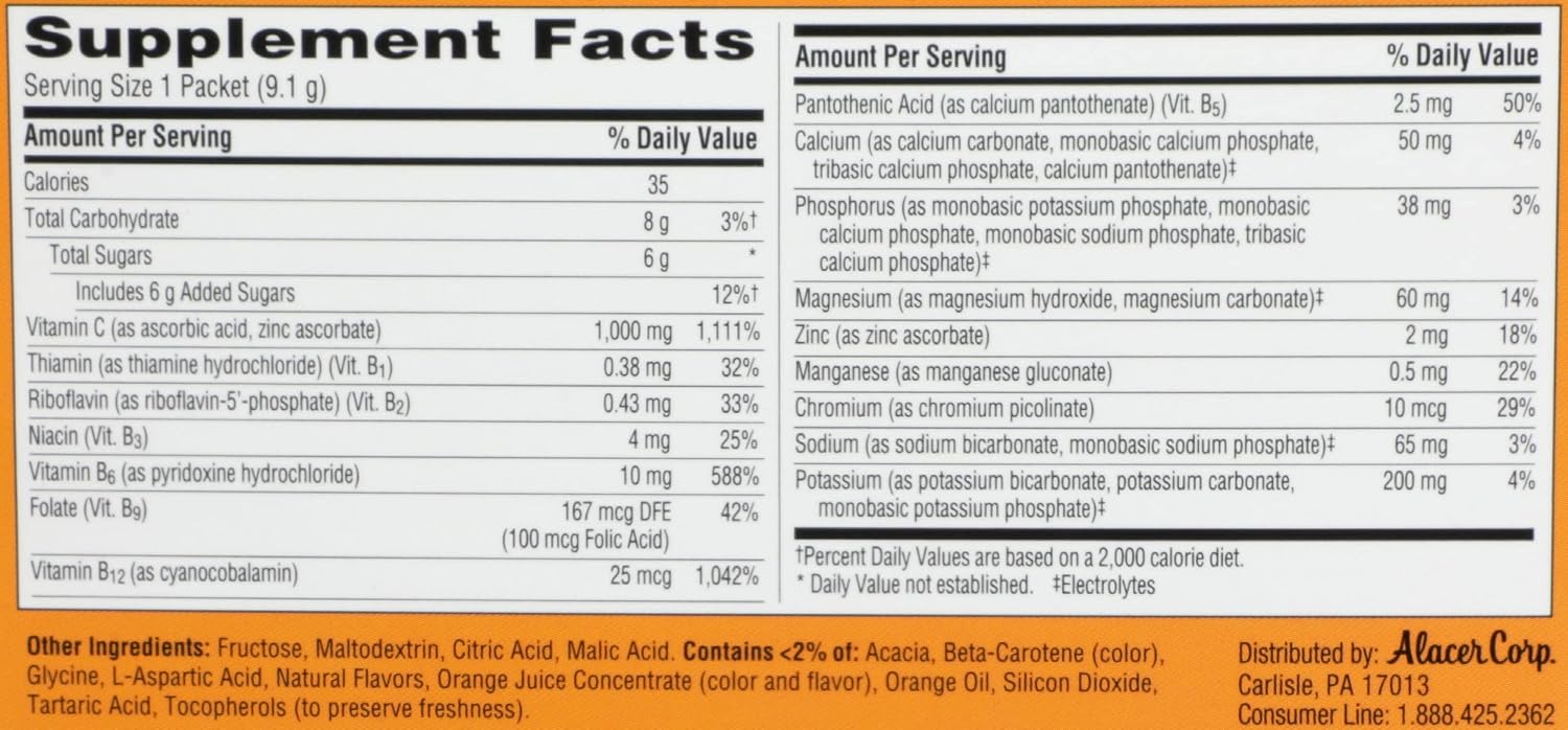 Emergen-C Super Orange, 30 pack - görsel 4