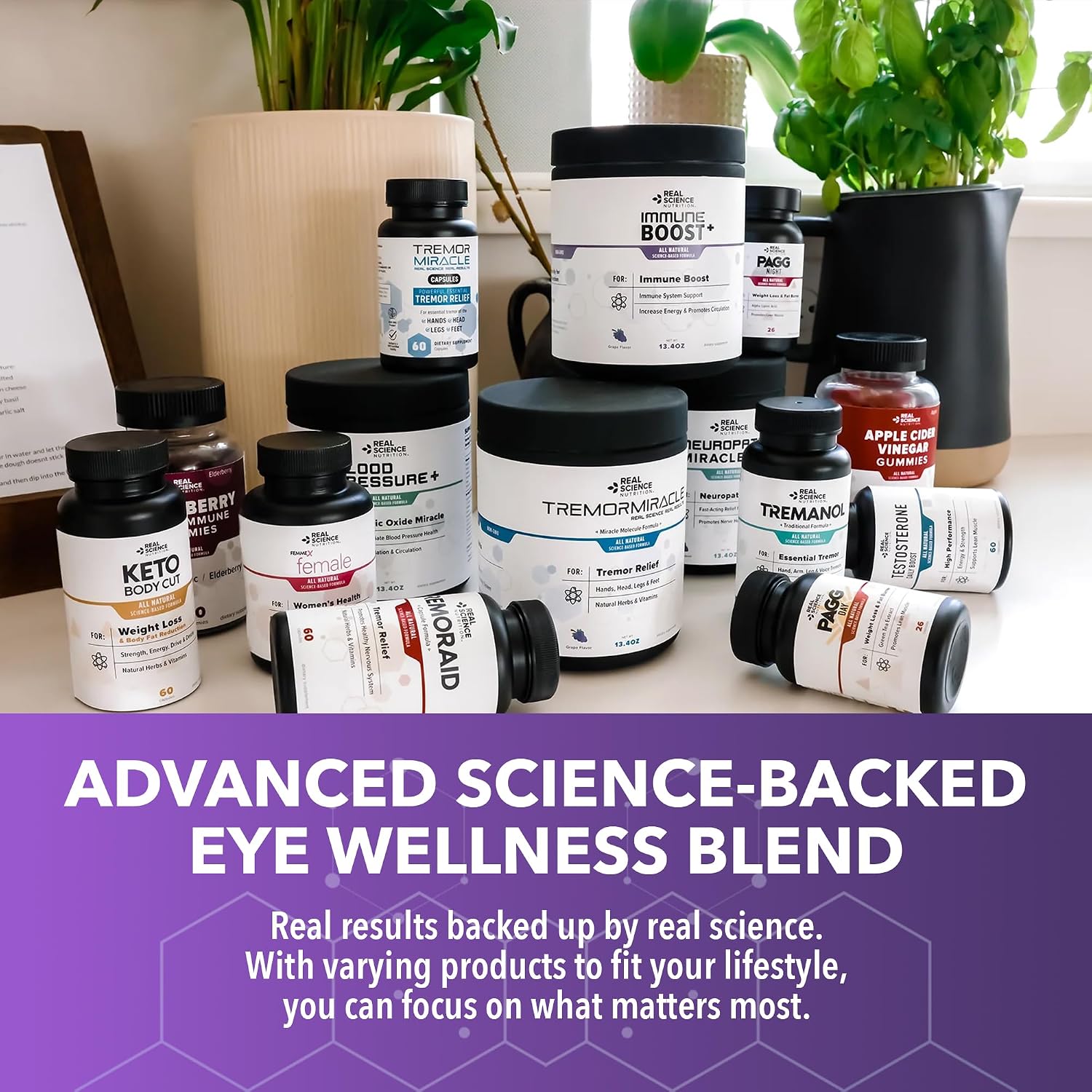 Real Science Glaucomol Miracle - Natural Eye Vitamins & Eye Supplements for Optic Nerve & Ocular Circulation Support – with Vitamins C, D & B12 for Vision Clarity & Eye Comfort – Made in USA, 60 Caps - görsel 9