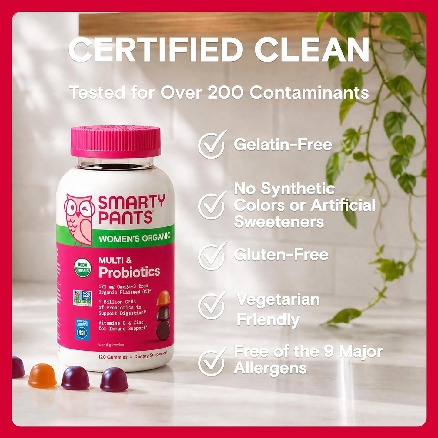 SmartyPants Organic Women's Multivitamin Gummies - görsel 8