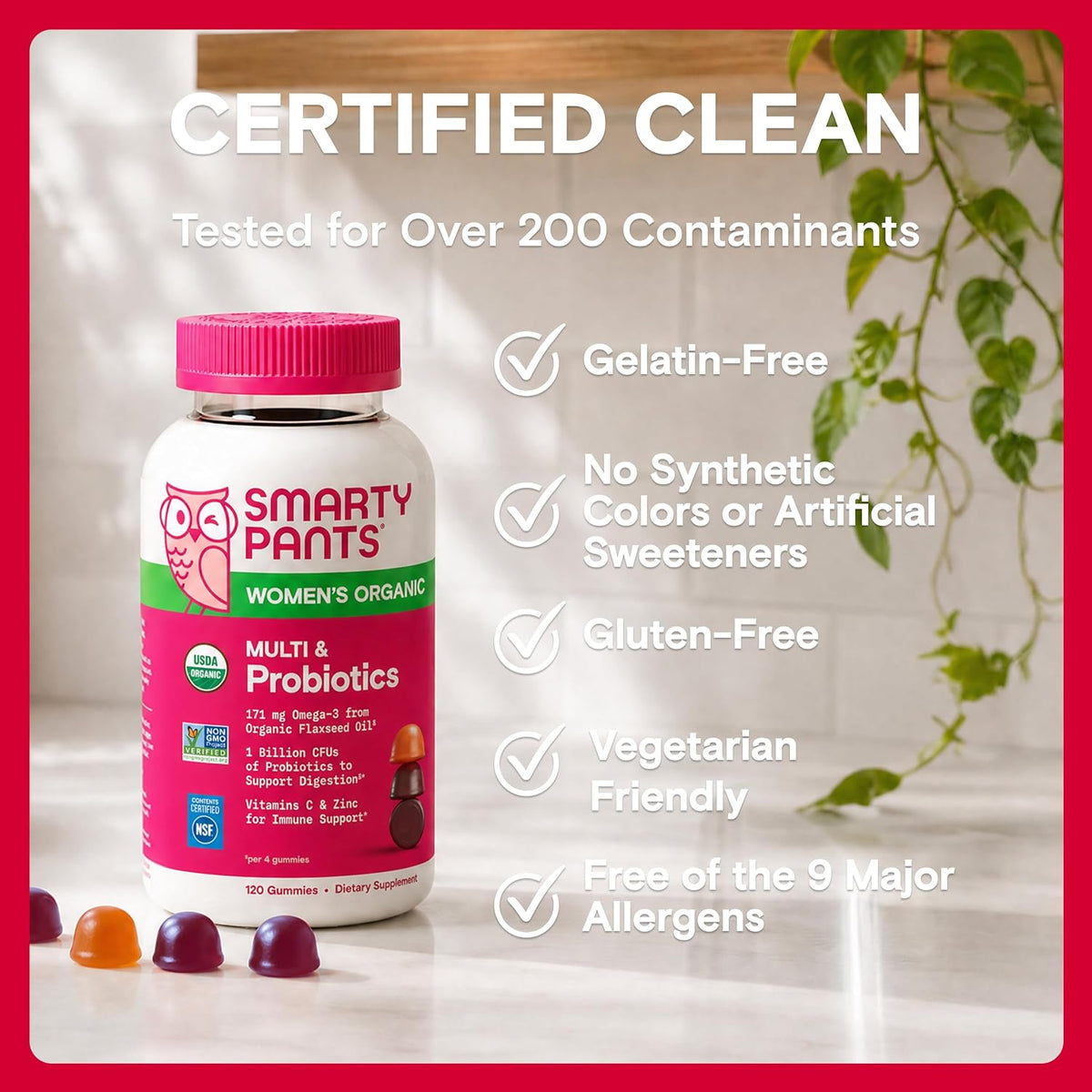 SmartyPants Organic Women's Multivitamin Gummies - görsel 8