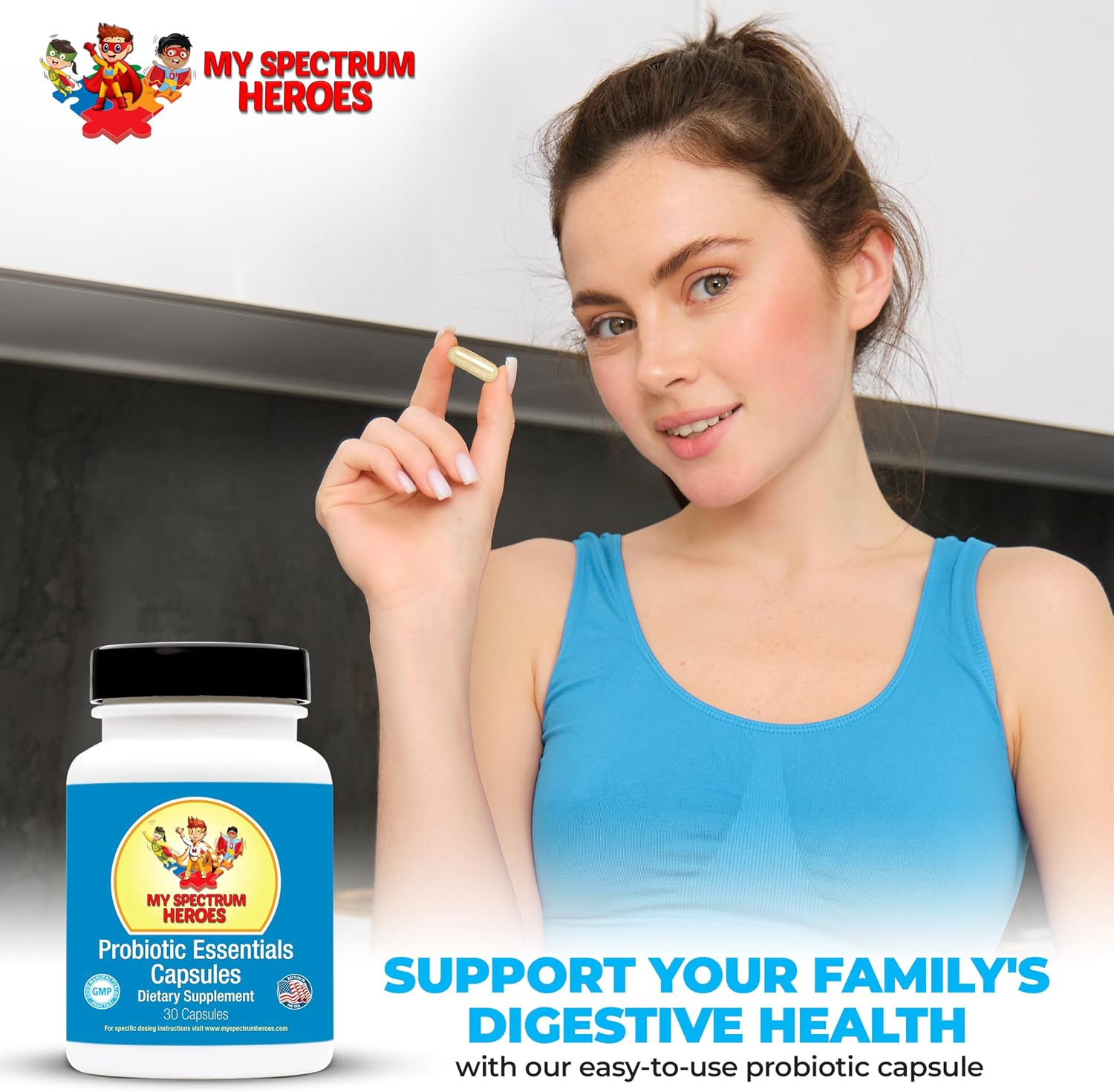 Probiotic Capsules for Digestive Health – 20 Billion CFUs, 7 Diverse Strains - görsel 6