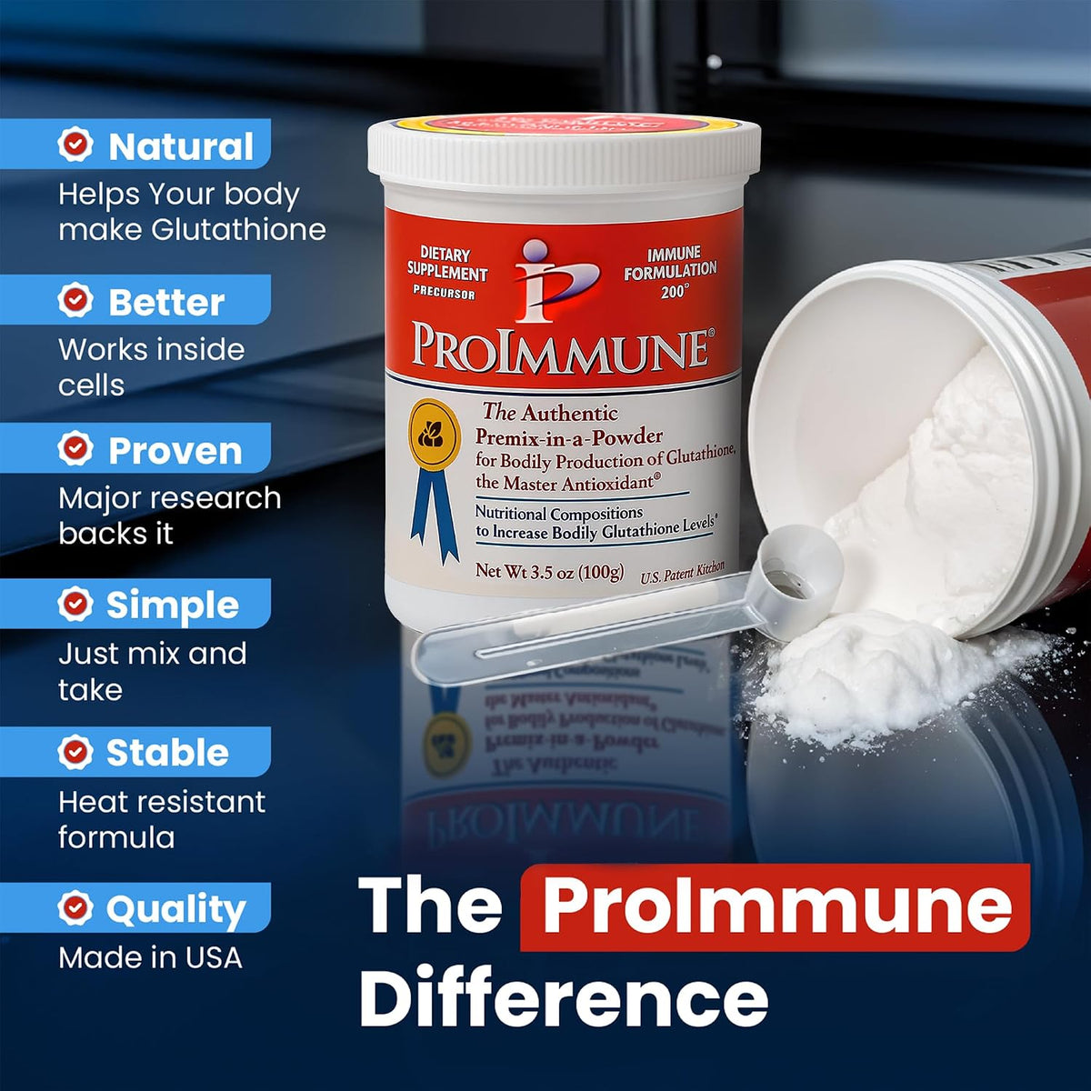 ProImmune Immune Formulation 200 Glutathione Supplement - 62 Servings (2-Month Supply) - görsel 7