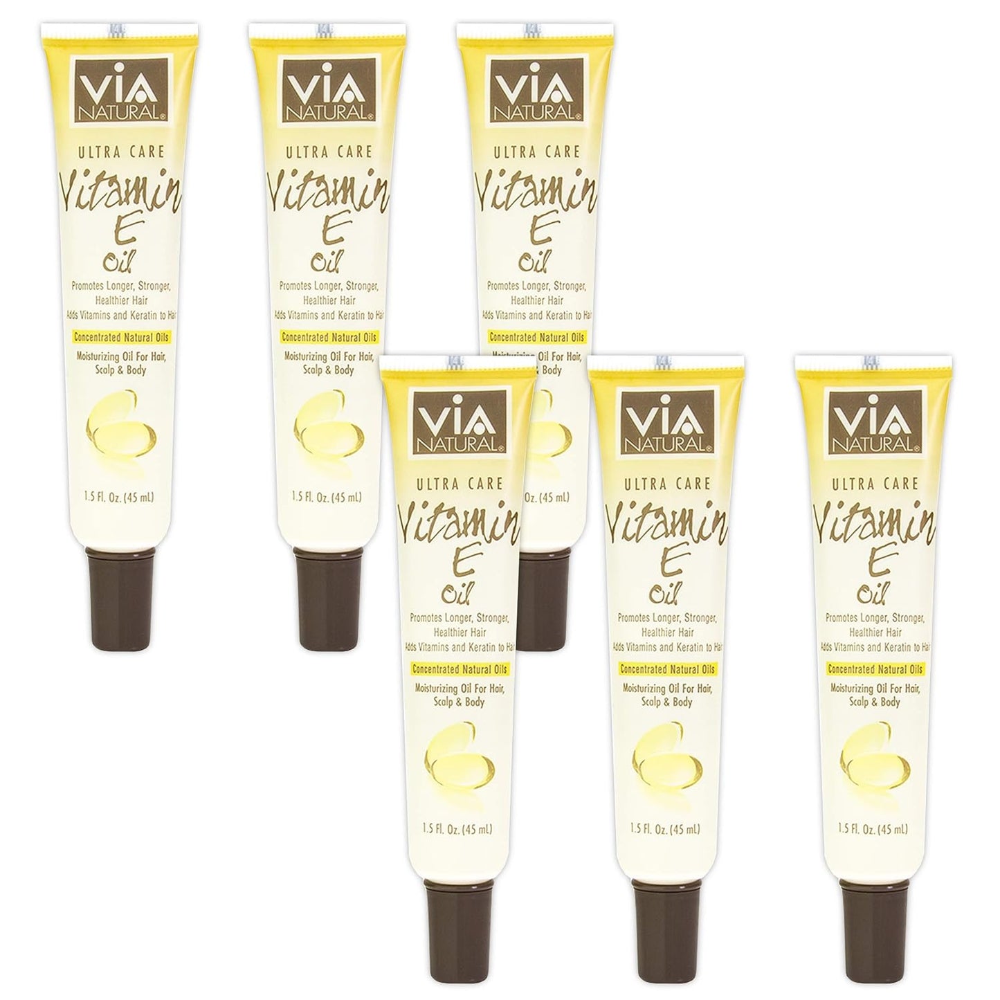(PACK OF 6) Via Natural Ultra Care Oil- Vitamin E (1.5oz) - görsel 1