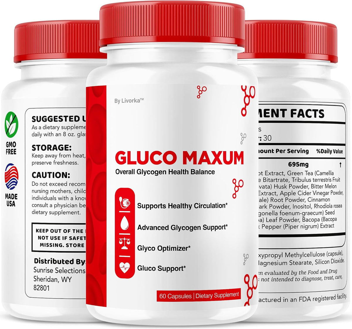 GlucoMaxum Capsules – Premium Formula Supplement (2 Pack, 120 Capsules) - görsel 9