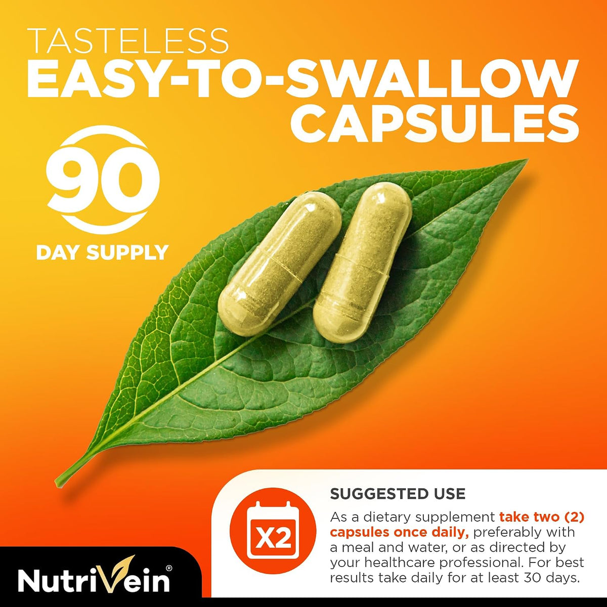 Nutrivein Premium Liposomal Vitamin C Supplement 1650mg - 180 Capsules - görsel 3