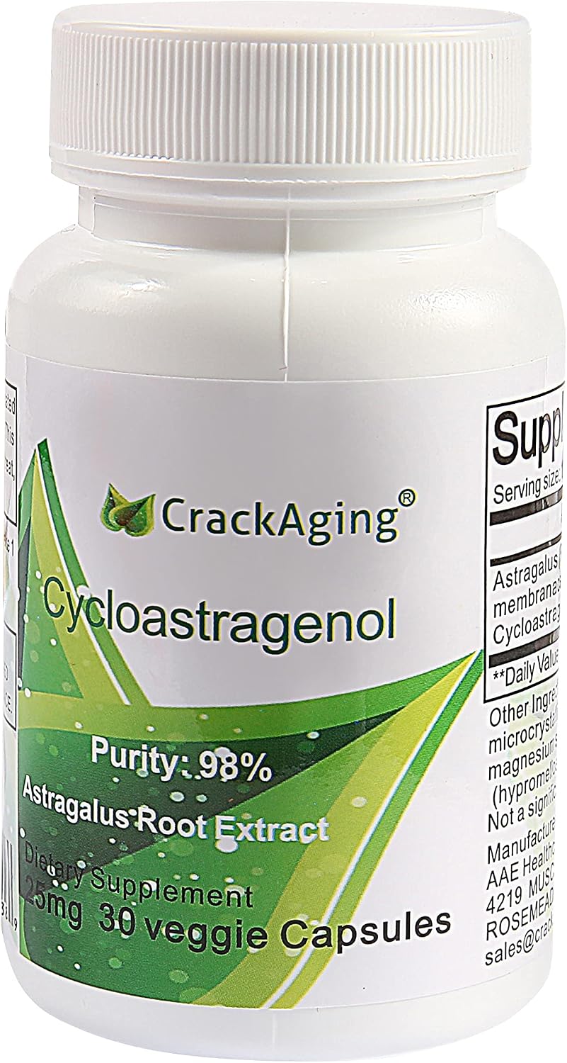 Crackaging Super-Absorption Cycloastragenol 98% 25mg - 180 Capsules (6 Bottles) - görsel 6