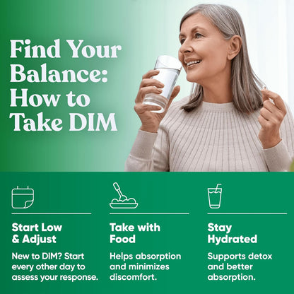 Eu Natural Pure DIM 200mg Supplement – Oestrogen Hormone Balance – with BioPerine – 60 Vegan Soft Capsules
