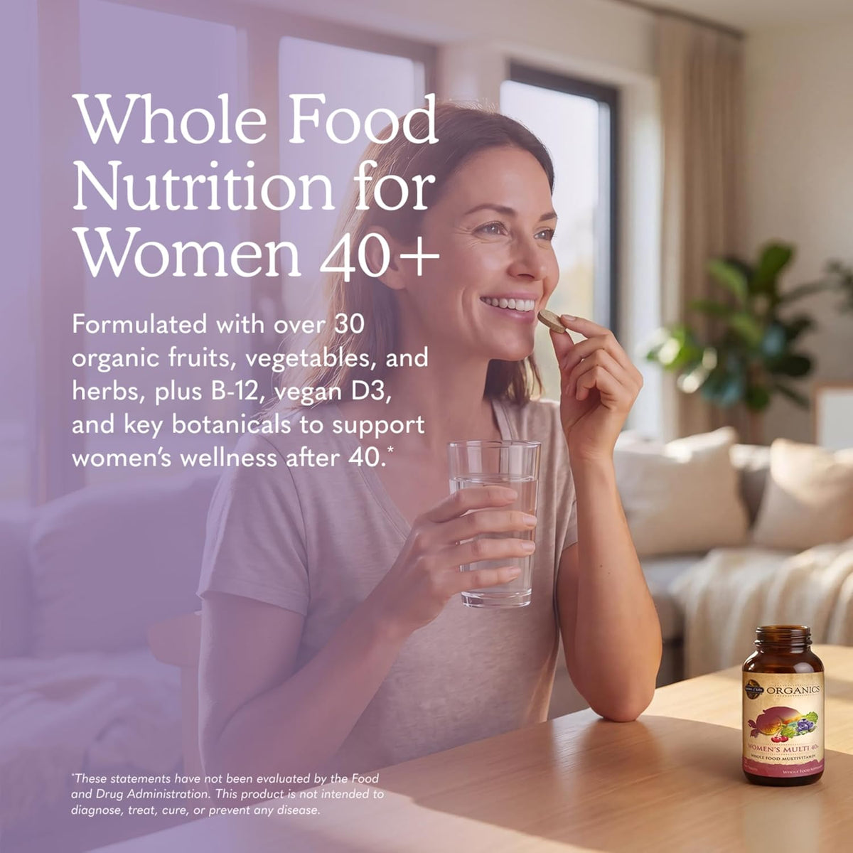 Garden of Life Organic Women's 40+ Multivitamin, 120 Tablets - görsel 2