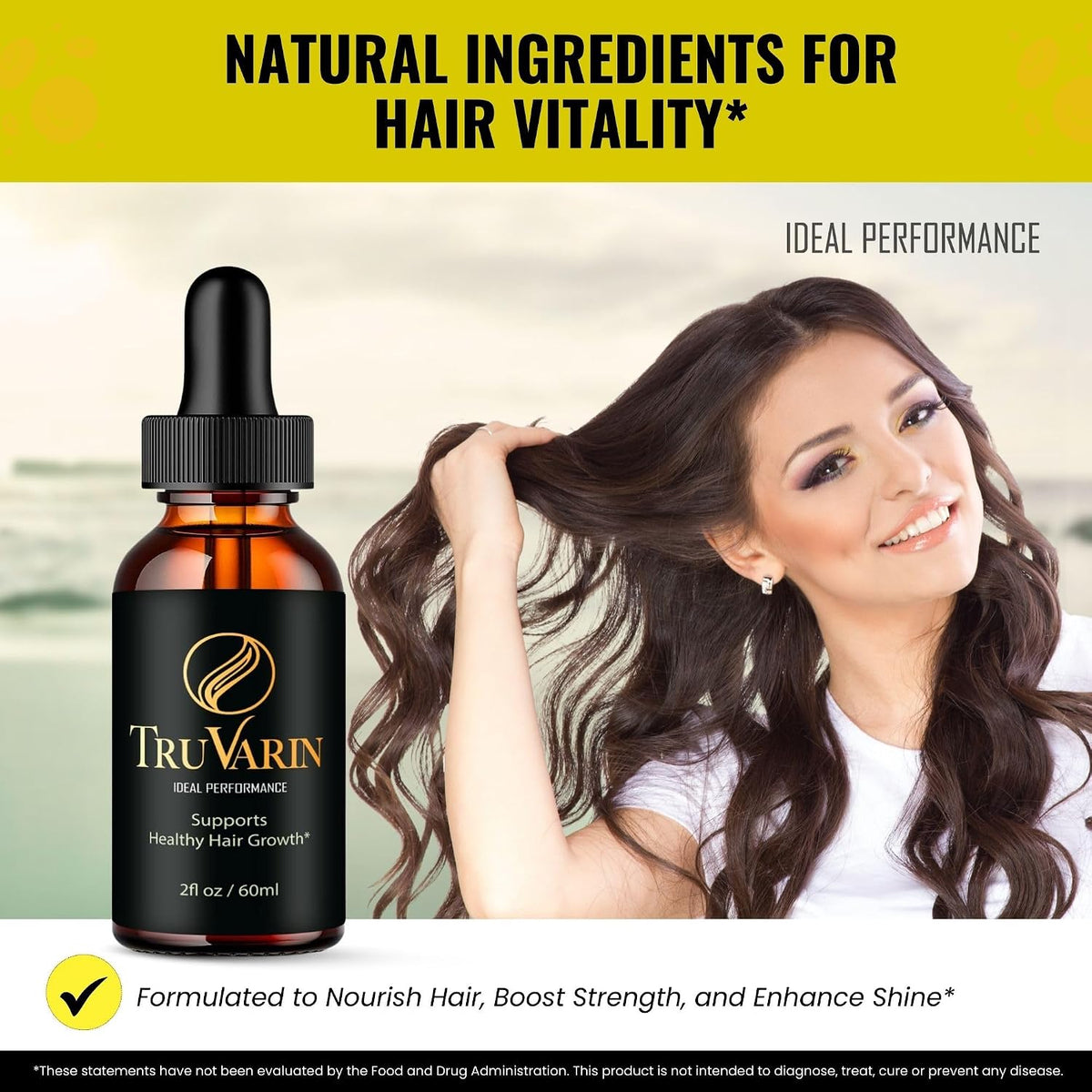 TruVarin Drops - Official Advanced Formula Supplement - Natural Liquid for Hair Growth and Scalp Health (2 Pack) - görsel 6