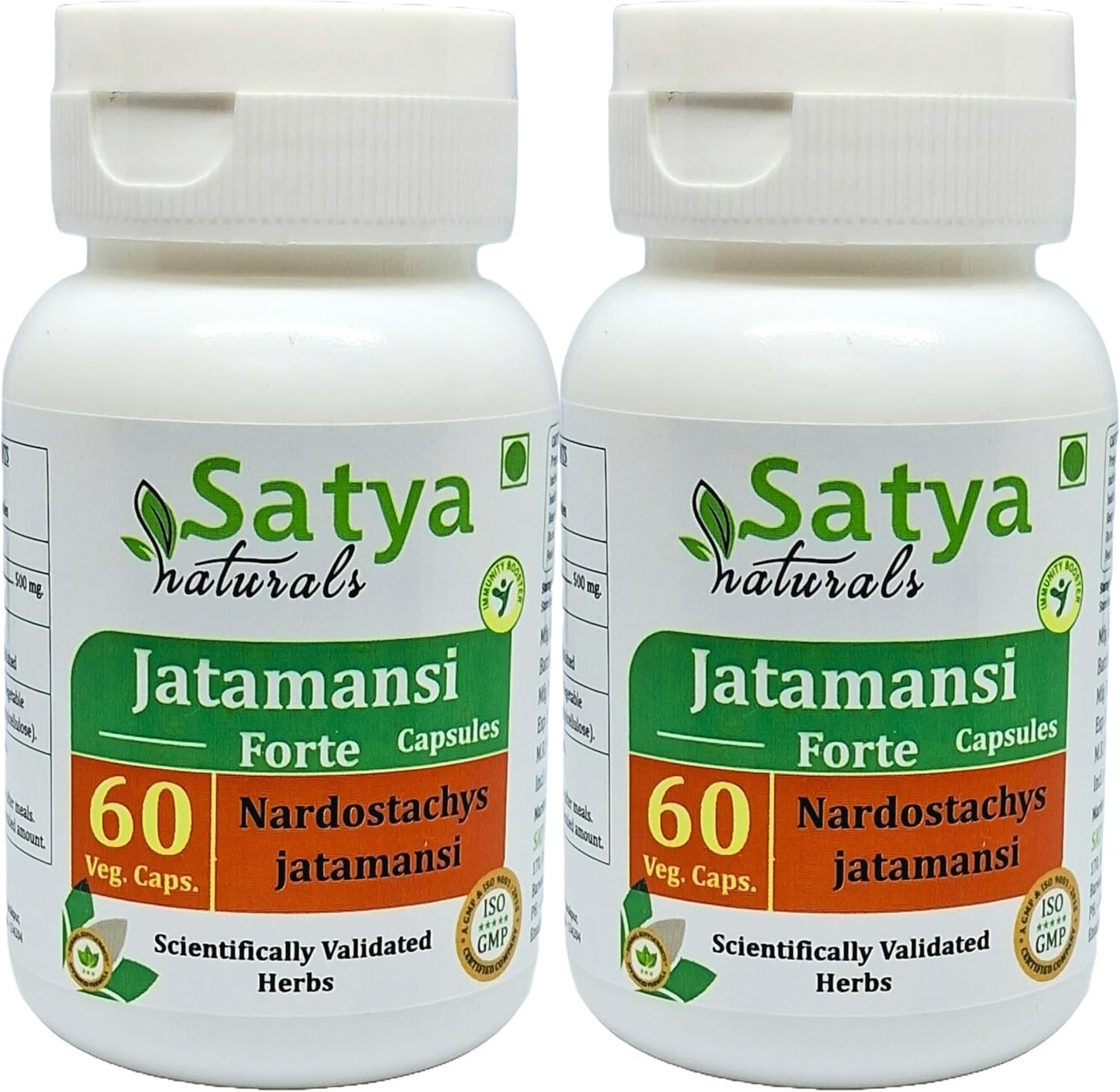 Jatamansi Forte Capsules 500 mg, 60 Veg. Capsules (2 Pack) - Ayurvedic Herbal Supplement - görsel 1