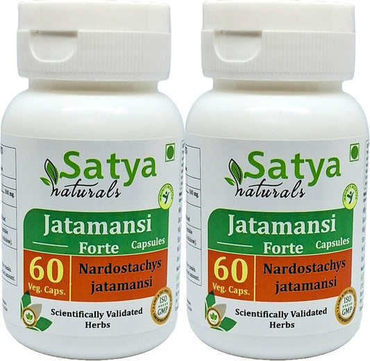 Jatamansi Forte Capsules 500 mg, 60 Veg. Capsules (2 Pack) - Ayurvedic Herbal Supplement