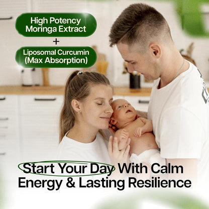 Benevolent Moringa Capsules with Liposomal Curcumin & BioPerine – 180 Capsules