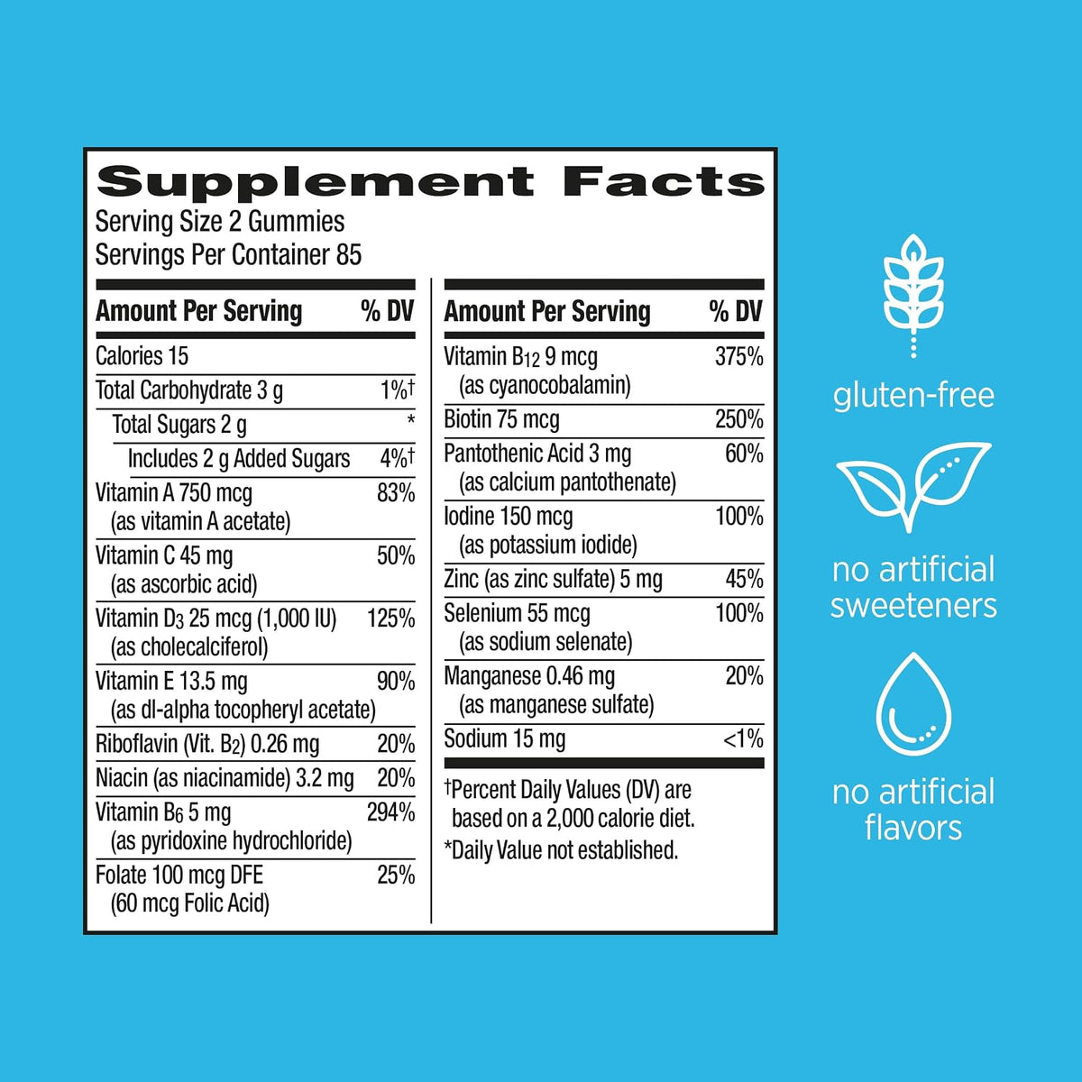 Centrum MultiGummies Gummy Multivitamin for Men - Assorted Fruit, 170 Count - görsel 8
