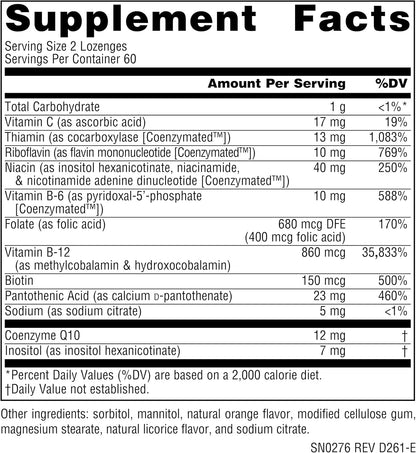 Source Naturals Coenzymate B Complex - 120 Orange Flavoured Lozenges