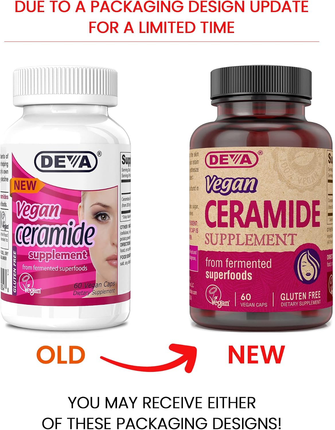 DEVA Vegan Vitamins Skin Restoring Ceramide Supplement Tablets, 60 Count (Pack of 2) - görsel 2