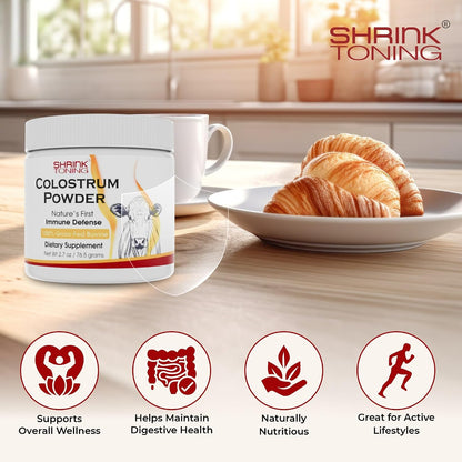 Shrink Colostrum Powder 77g – Natural Bovine Colostrum Supplement for Overall Health