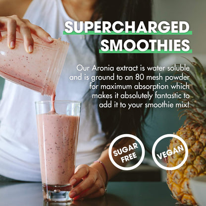 Samsara Herbs Aronia Berry 20:1 Extract Powder (114g) - Antioxidant, Flavonoids and Polyphenols Supplement
