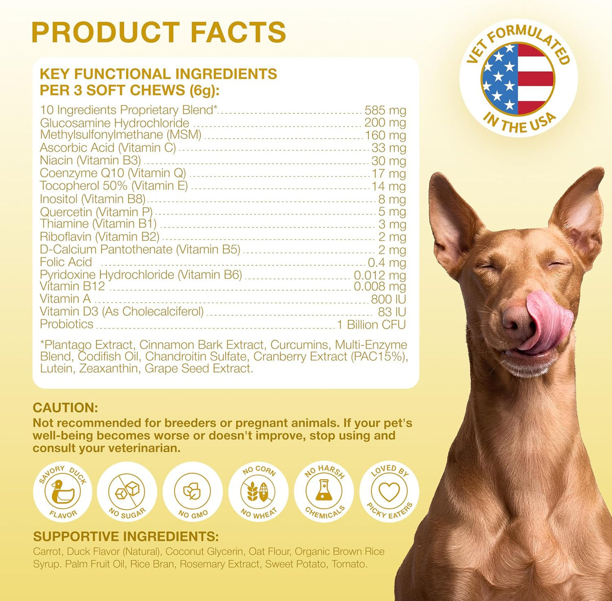 20-in-1 Dog Multivitamin Chews – Immunity, Joint, Digestive & Coat Support – 180 Soft Chews - görsel 9