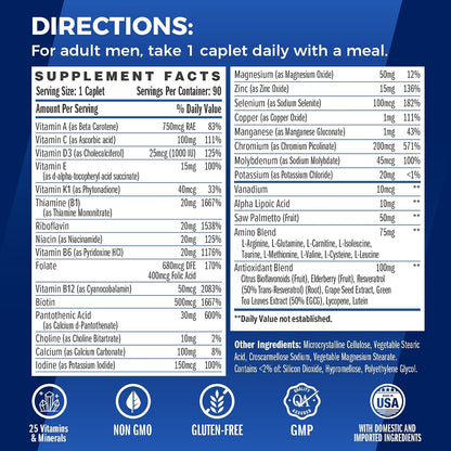 Vitamin World Ultra 360 Multivitamin for Men One Daily - 90 Tablets