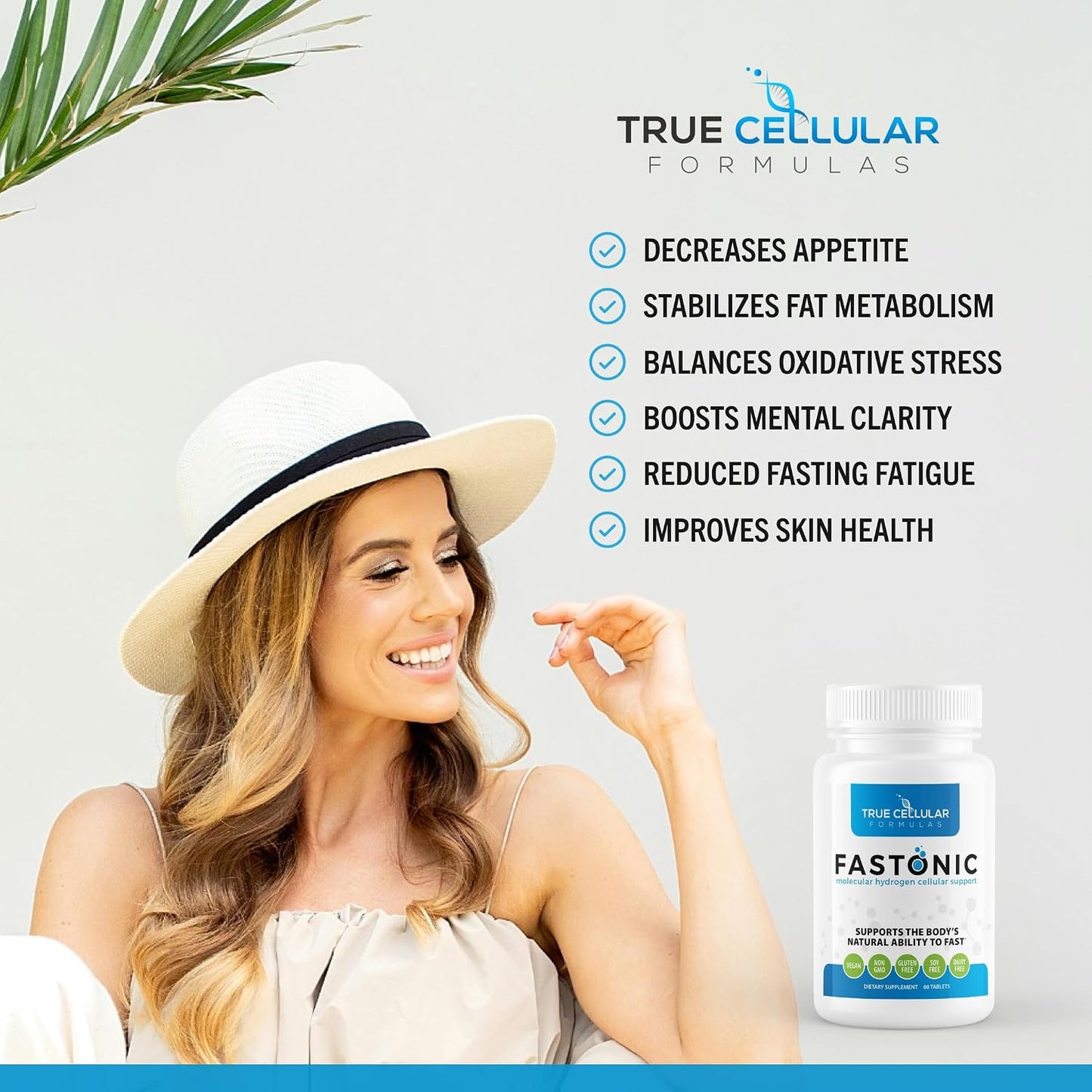 True Cellular Formulae Fastonic Molecular Hydrogen Supplement – Elite Level of H2 – 60 Servings - görsel 4
