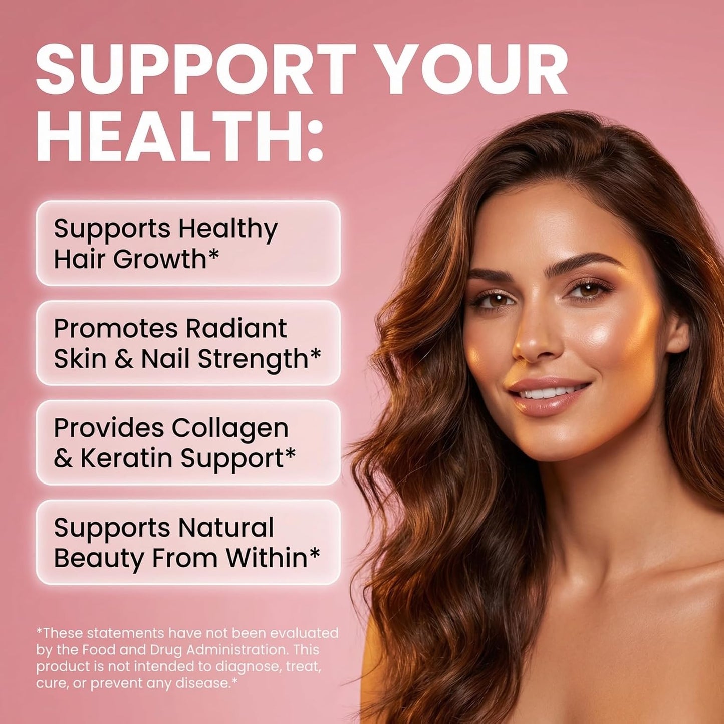 LuxFlo Liquid Hair, Skin & Nails Drops – Biotin, Collagen & Hyaluronic Acid - görsel 2