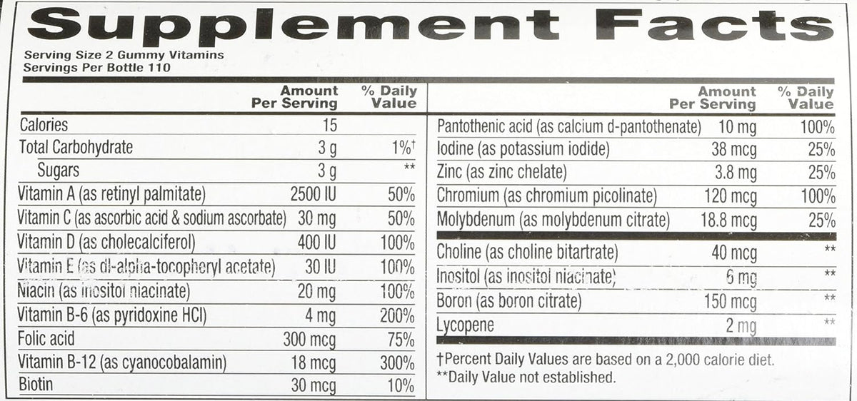 Vitafusion Men's Multivitamin Gummies - 220 Count - görsel 2