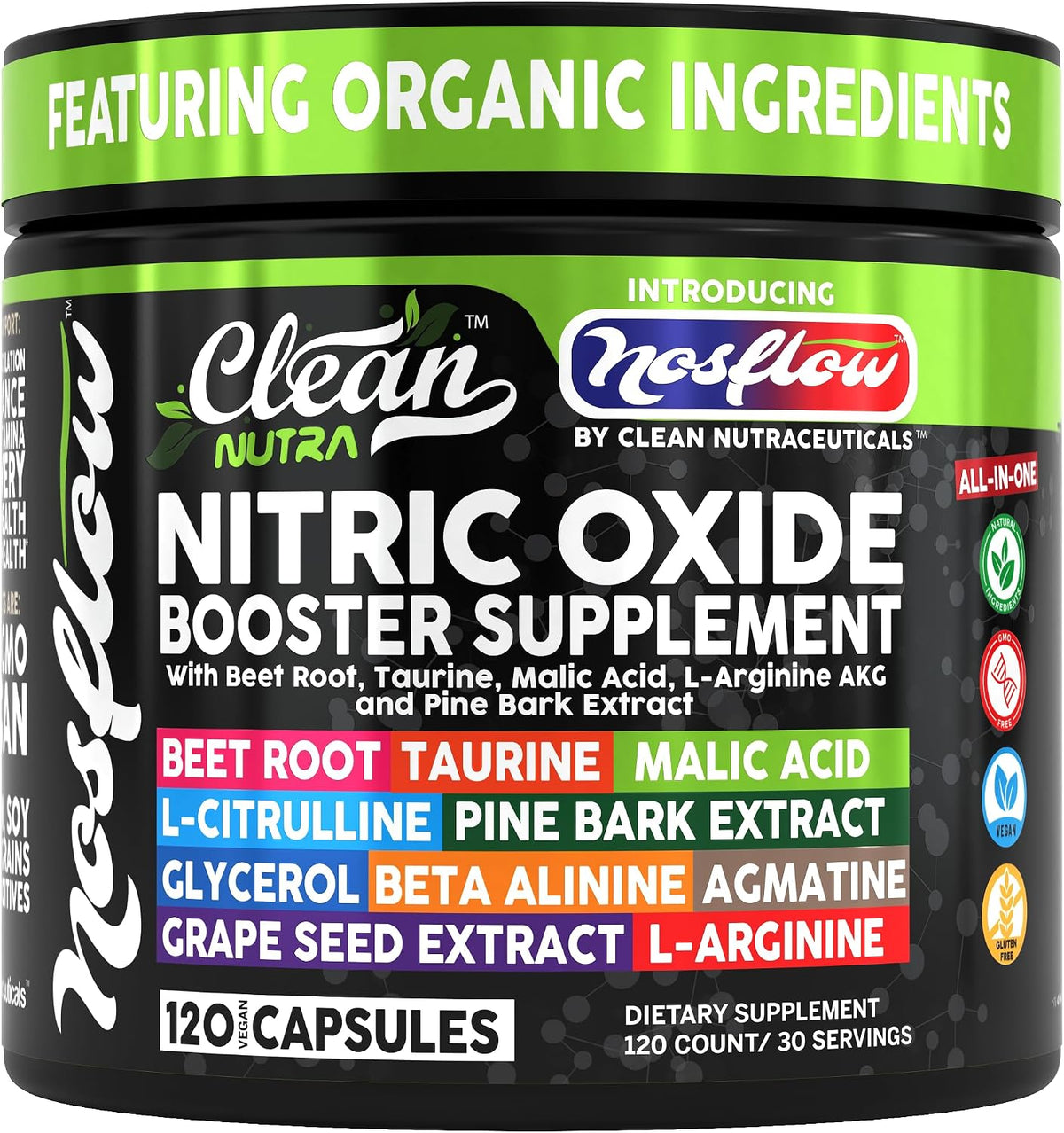 NosFlow Nitric Oxide Supplements for Men and Women - görsel 1