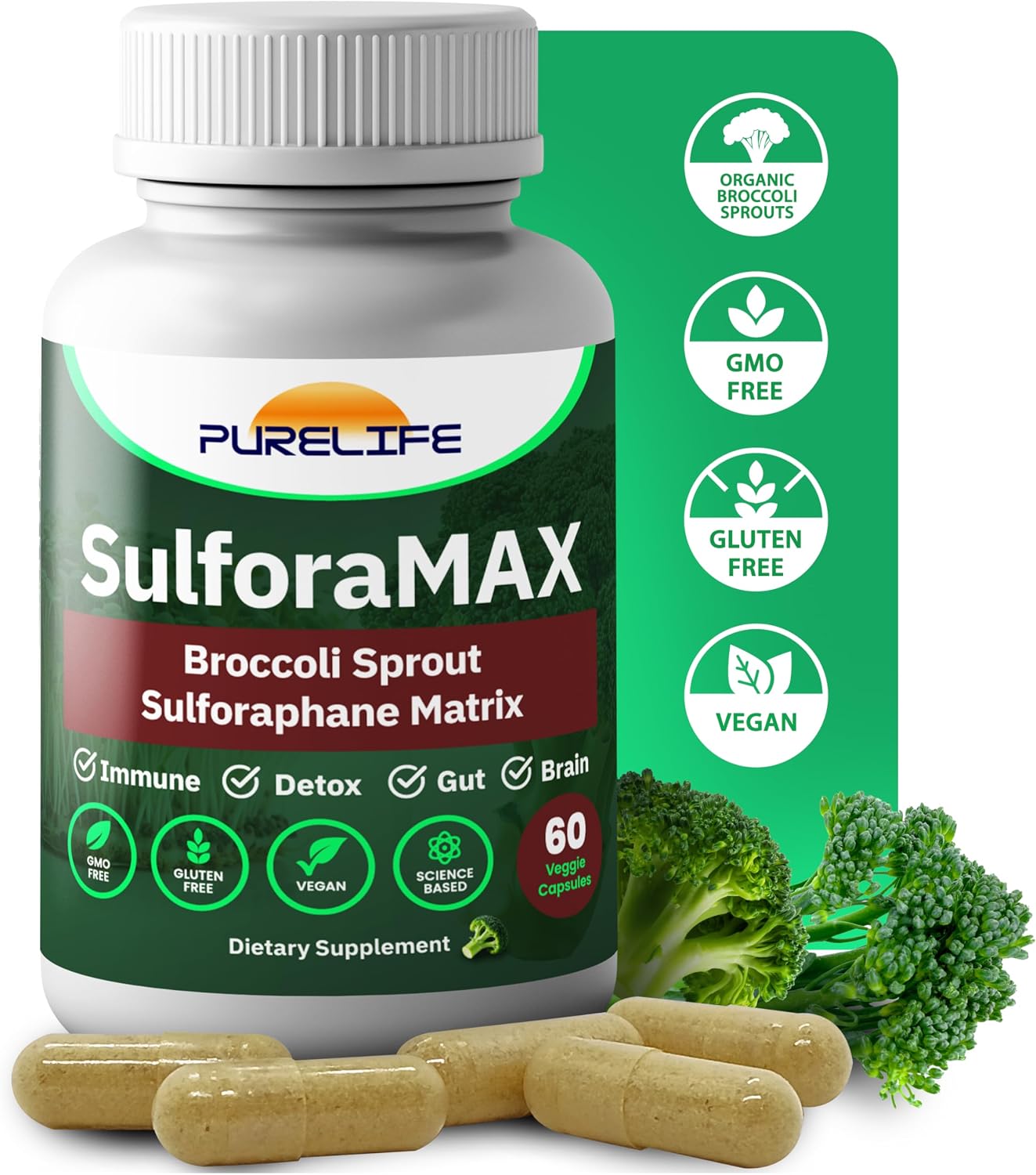 SulforaMAX (30 Capsules) – Sulforaphane Broccoli Sprout Supplement - görsel 10