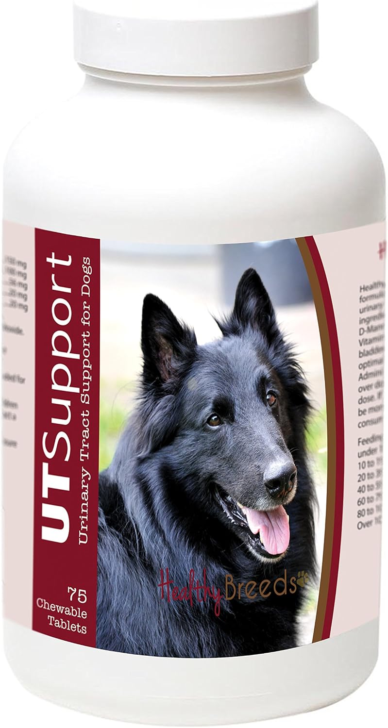 Healthy Breeds Belgian Sheepdog Cranberry Chewables - Urinary Tract Support - Effective in Helping Fight Harmful Bacteria & Prevent Infection in Your Dog's Bladder - 75 Count - görsel 1