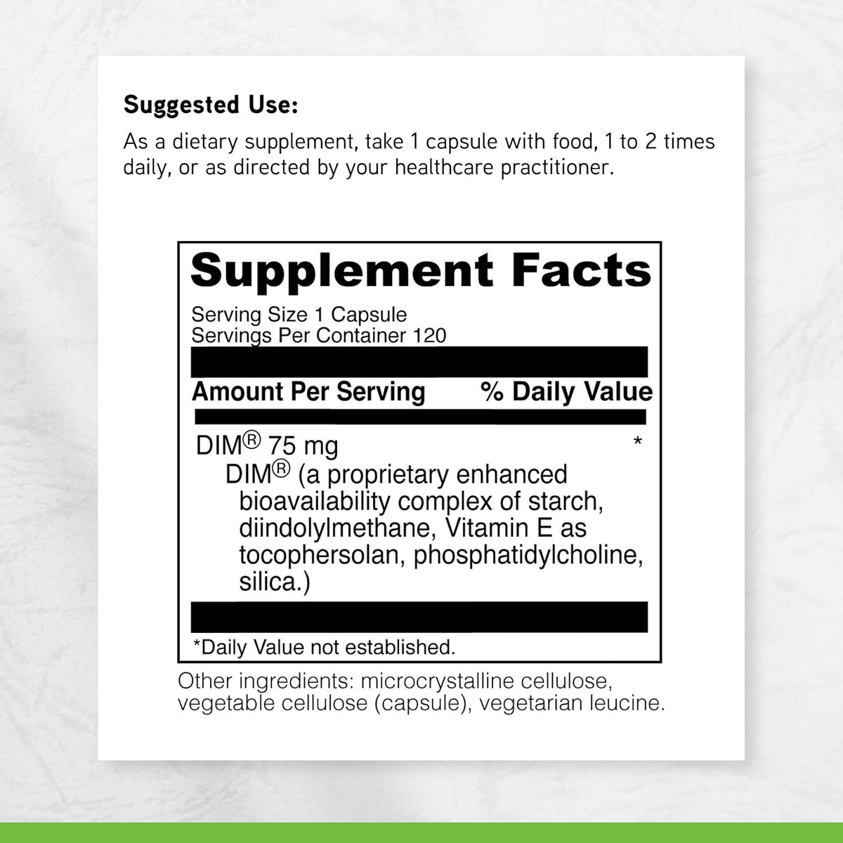 DAVINCI Labs DimPro - DIM Supplement for Hormonal Balance - 120 Capsules - görsel 6
