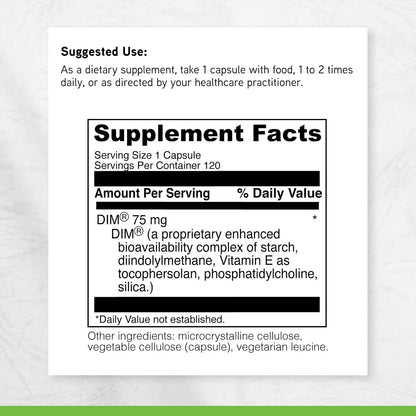 DAVINCI Labs DimPro - DIM Supplement for Hormonal Balance - 120 Capsules