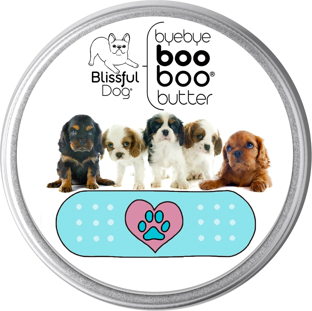 The Blissful Dog 4 oz Tin Cavalier King Charles Spaniel Booboo Butter - görsel 1