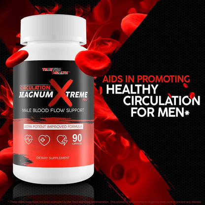 Circulation Magnum Xtreme Pro - Advanced Formula - Blood Flow & Circulation Supplement for Men and Women - With L-Citrulline and Ginkgo Biloba - Natural Support for Vascular Health